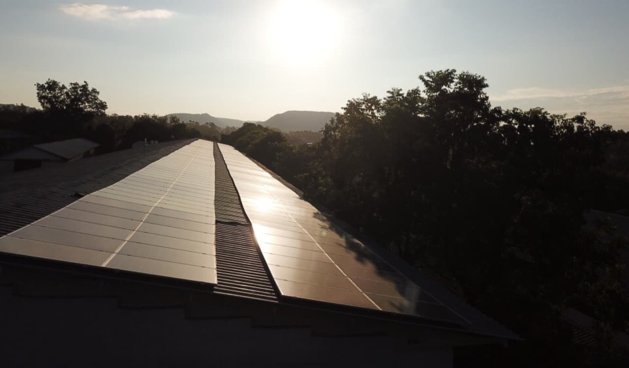 Usina de solo em Lajeado produção 200kWp